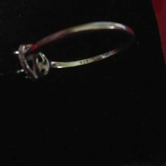 Sterling 925 Ring w/DIAMONDS & ONYX - Picture 3 of 7